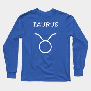 Taurus Zodiac Sign Long Sleeve T-Shirt